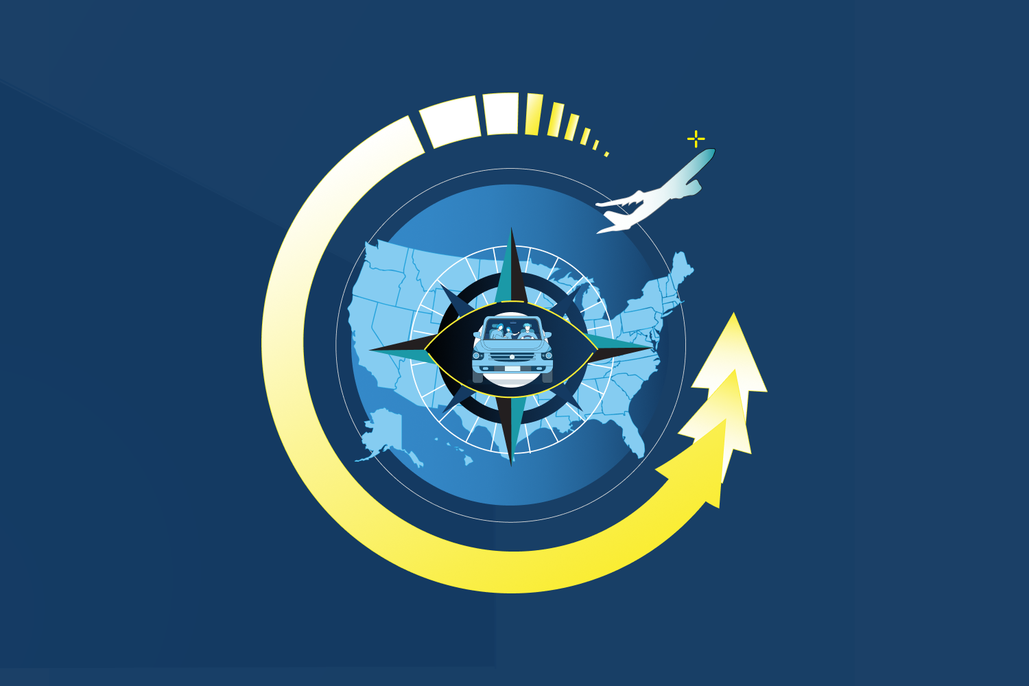 U.S. Travel Trends Report Q2 2024 Illustration