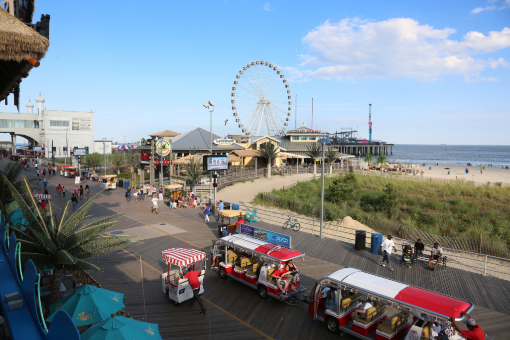 Atlantic City boardwalk and steel pier
