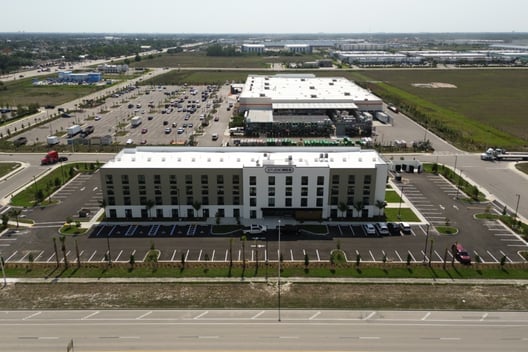 StudioRes-exterior-aerial-view-fort-myers-florida-first-to-open-from-marriott